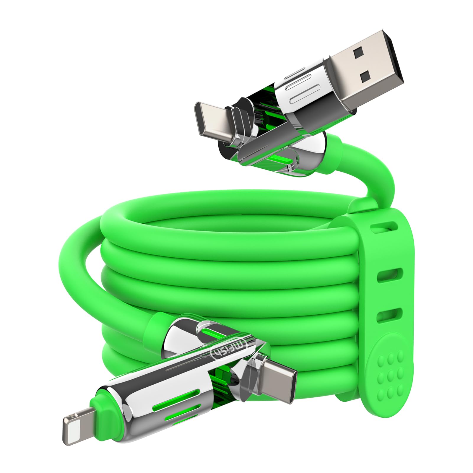 6 in 1 Rotating Multi Fast Charging USB Cable