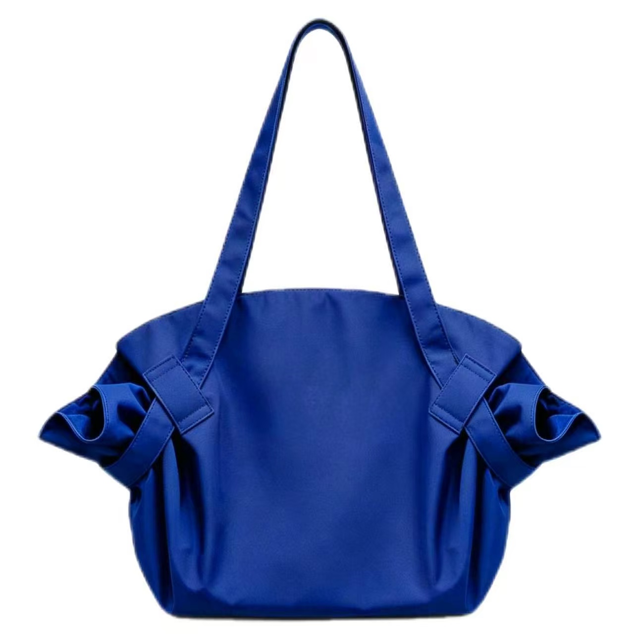 Minimalist Bow Nylon Shoulder Tote Bag for Daily Use