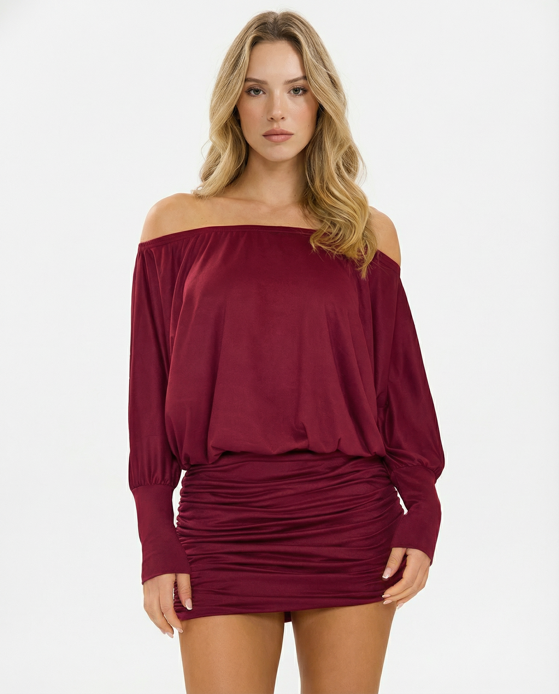 ARIA | SOLA Ruched Mini Dress