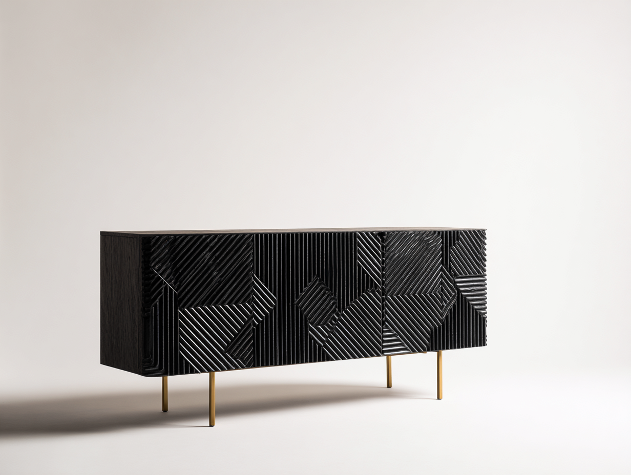 Mobile ingresso moderno 190x45x80 cm - nero - design decorativo per ingresso-Raviaihaven