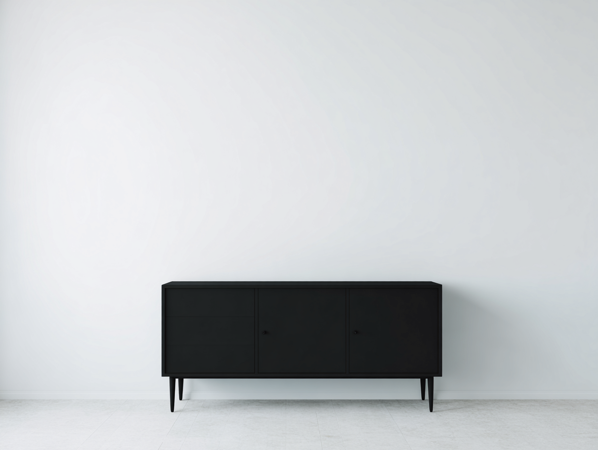 Mobile ingresso moderno 180x45x80 cm - nero - design minimal per ingresso-Raviaihaven