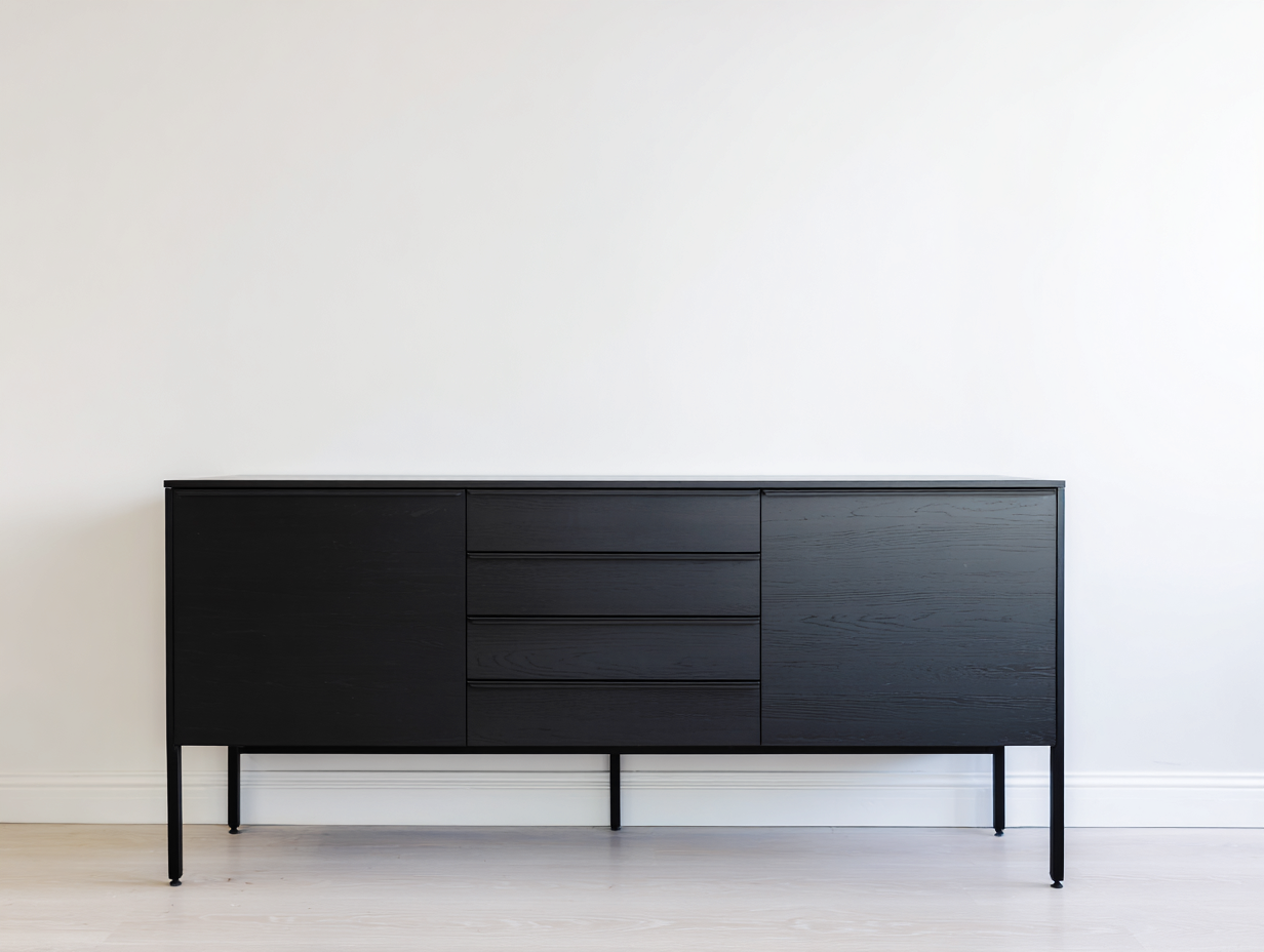 Mobile ingresso in legno 160x40x80 cm - Nero - Design moderno per ingresso-Raviaihaven