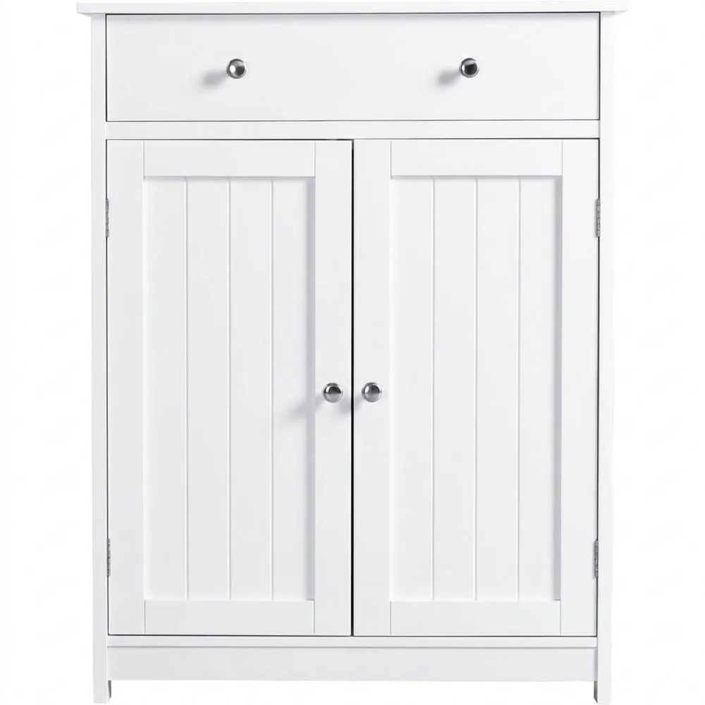 Mehrzweckschrank mit Schublade und Doppeltür für Bad und Küche-Lutrivora