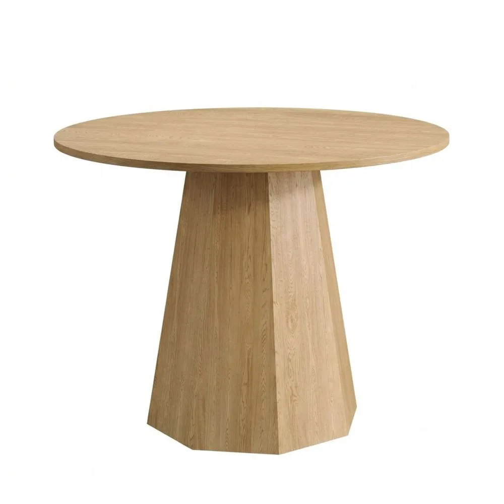 Runder Esstisch 120 x 120 cm, für 4-6 Personen, skandinavisches Design, für Esszimmer, Wohnzimmer, Küche-Lutrivora