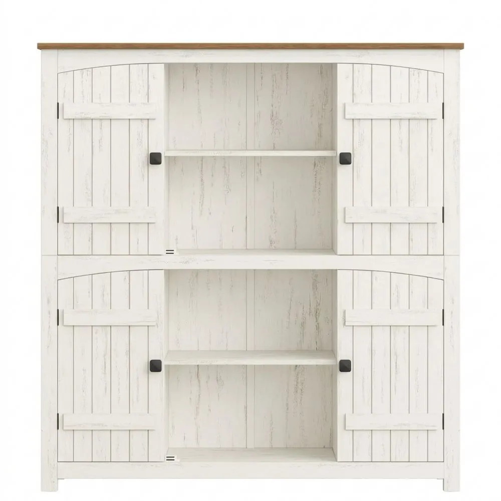 Badezimmerschrank im Landhausstil mit verstellbaren Einlegeböden-Lutrivora