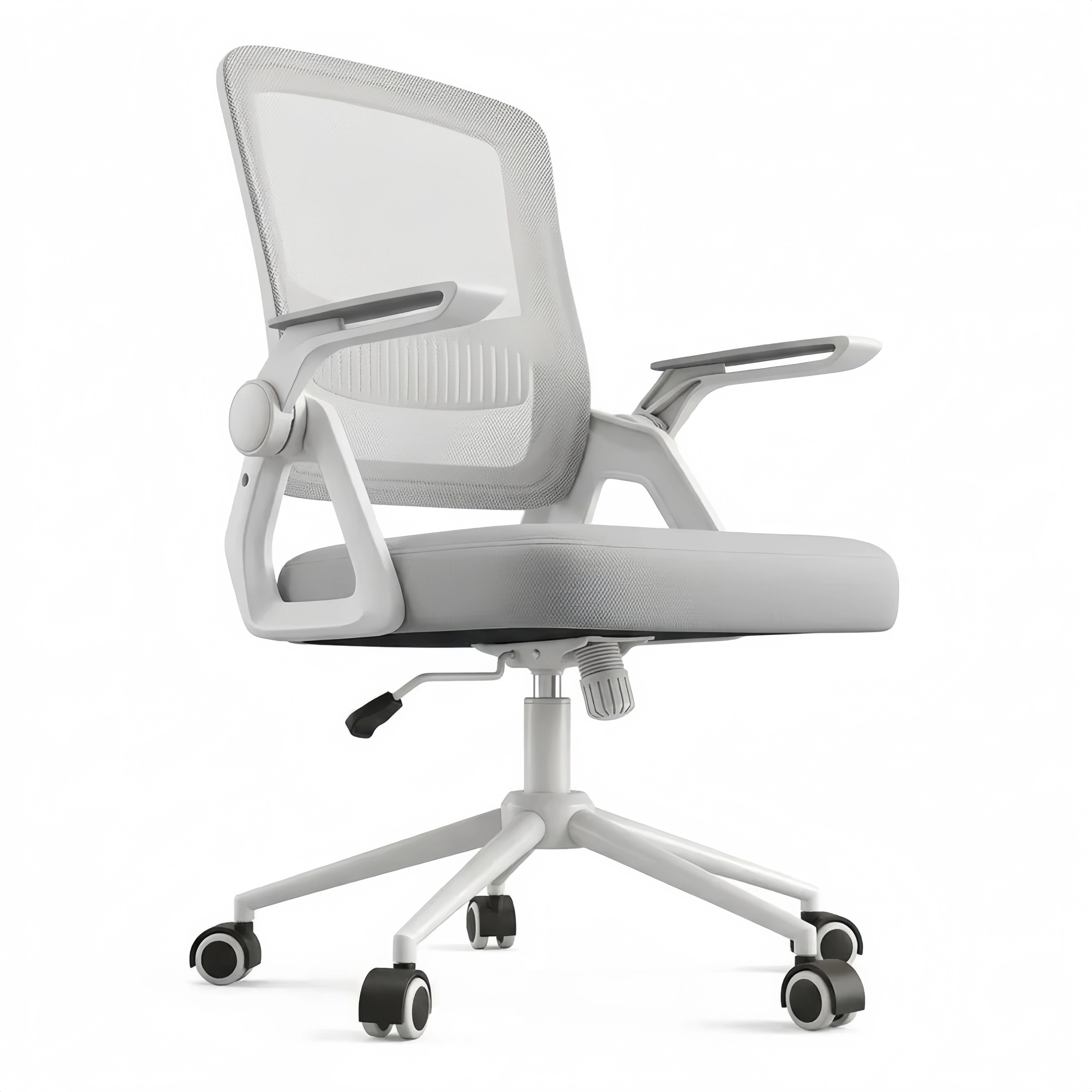 Ergonomischer Bürostuhl mit verstellbarer Rückenstütze und Netzbezug