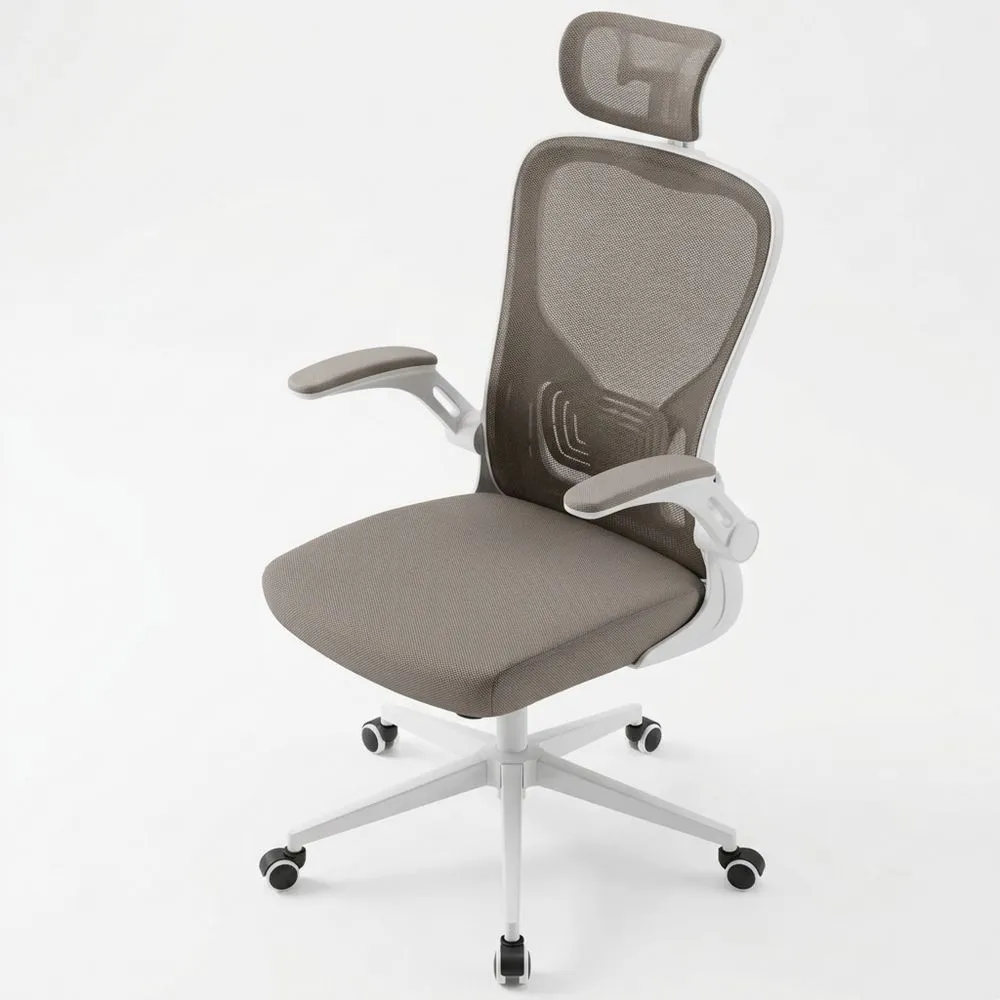 Ergonomischer Schreibtischstuhl mit Netzstoff und Lendenwirbelstütze