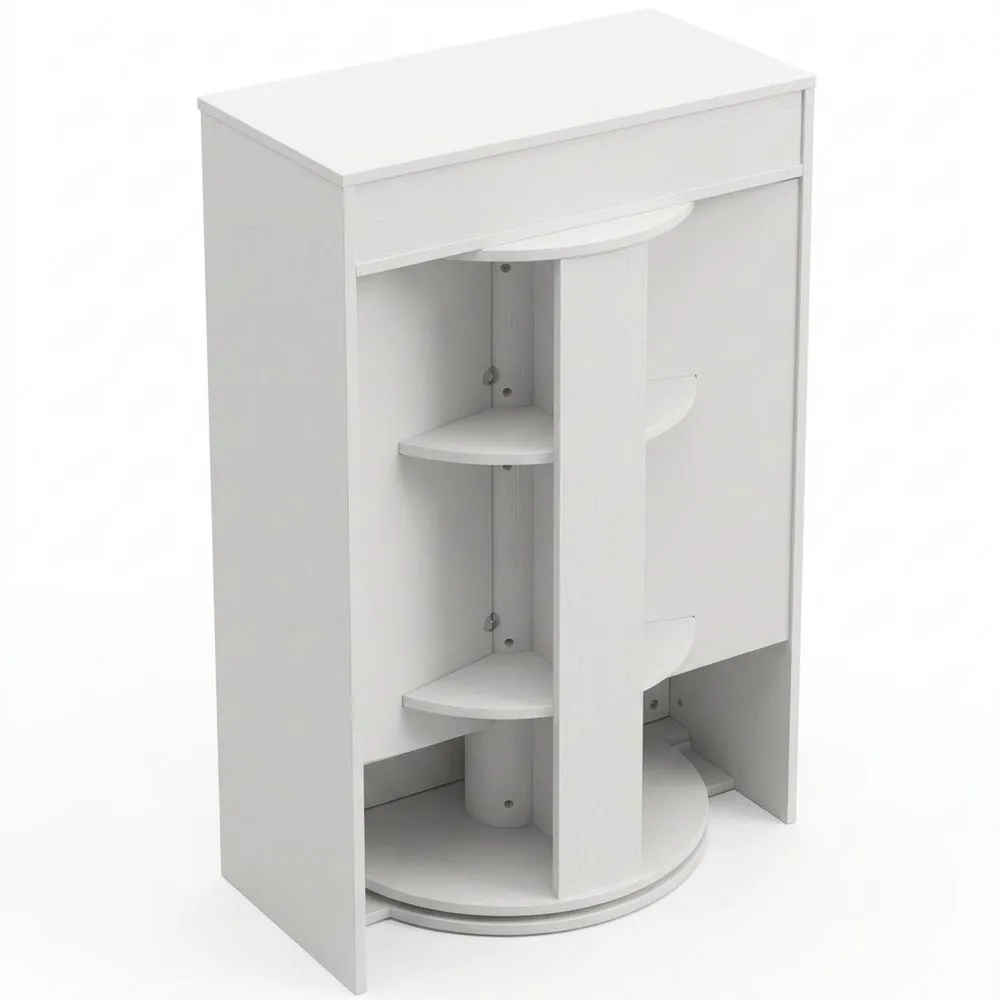 Moderner Schuhschrank mit Schublade für kleine Räume, Weiß, 60x30x90 cm