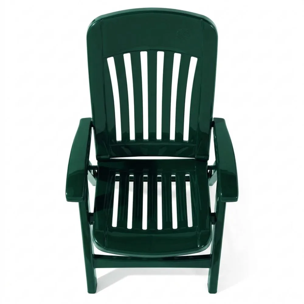 Klappsessel aus Vollkunststoff in Smaragdgrün