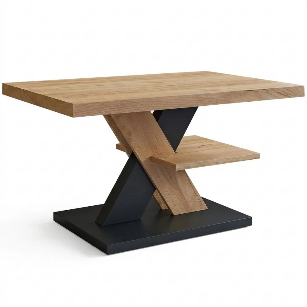 Moderner Wohnzimmertisch mit Großer Ablage