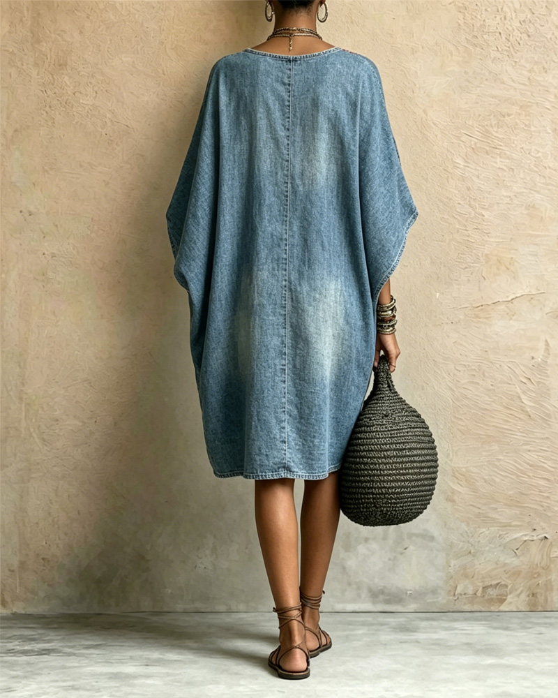 Women's Spring/Summer Comfortable Washed Denim Dress