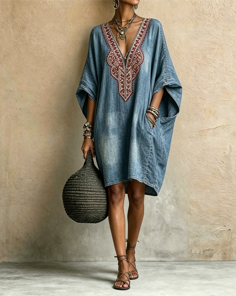 Women's Spring/Summer Comfortable Washed Denim Dress