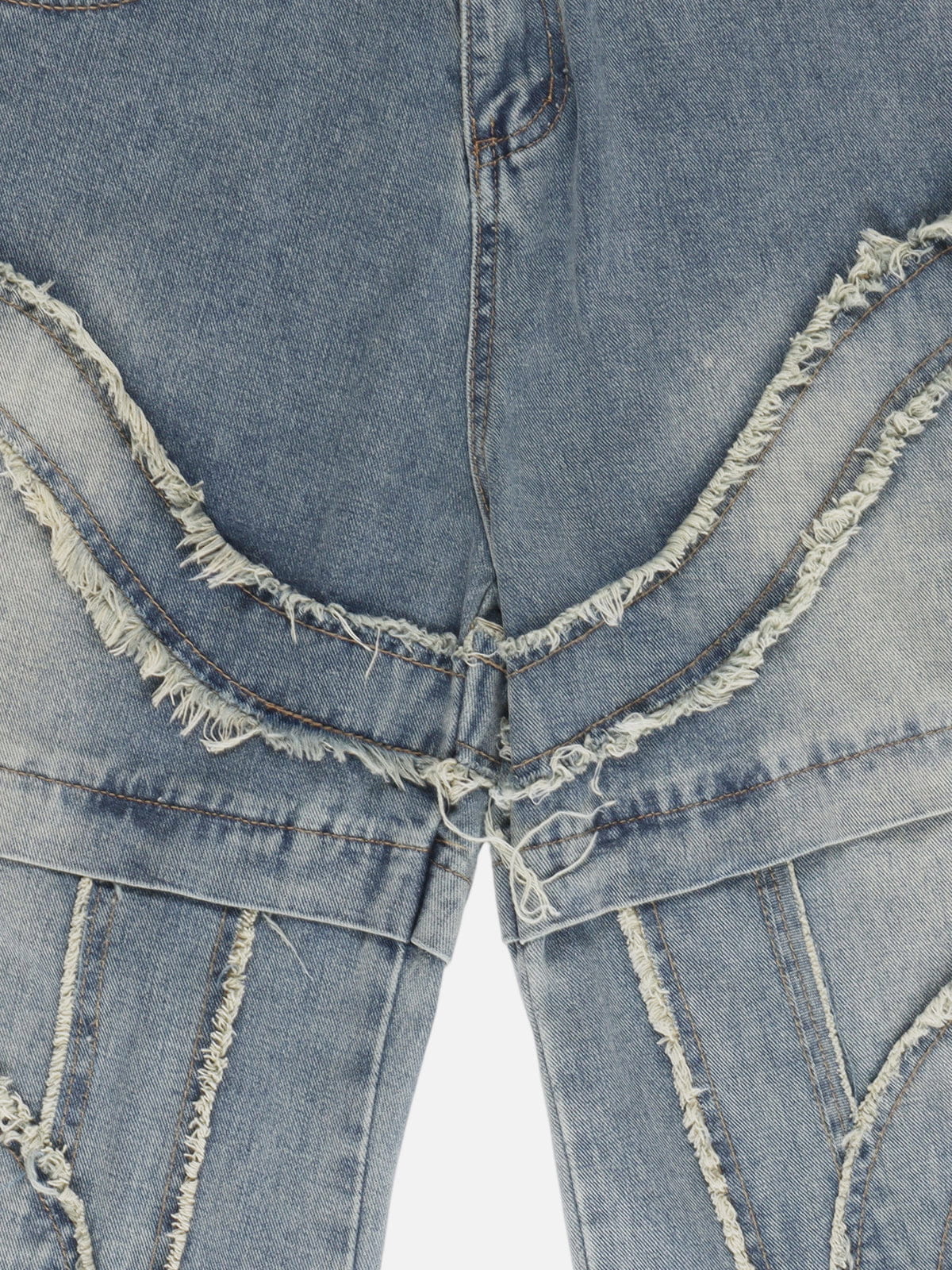 Wave Panel Baggy Barrel Jeans
