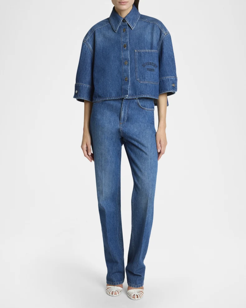 Cocoon Short Sleeve Denim Shirt