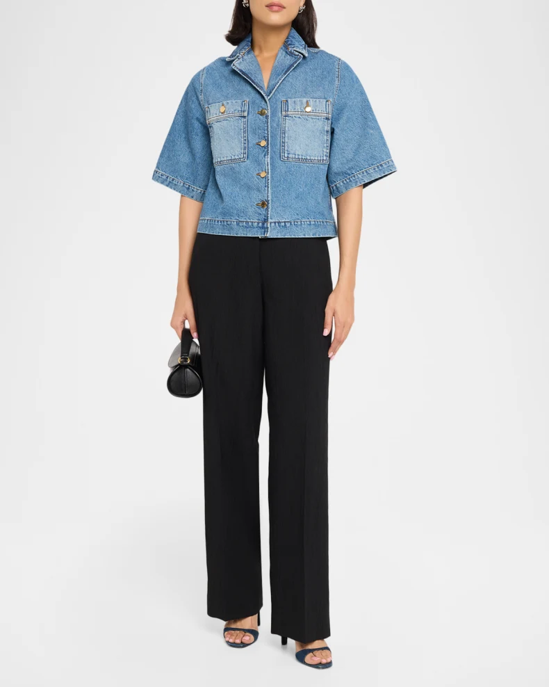 Wash Cotton Denim Shirt