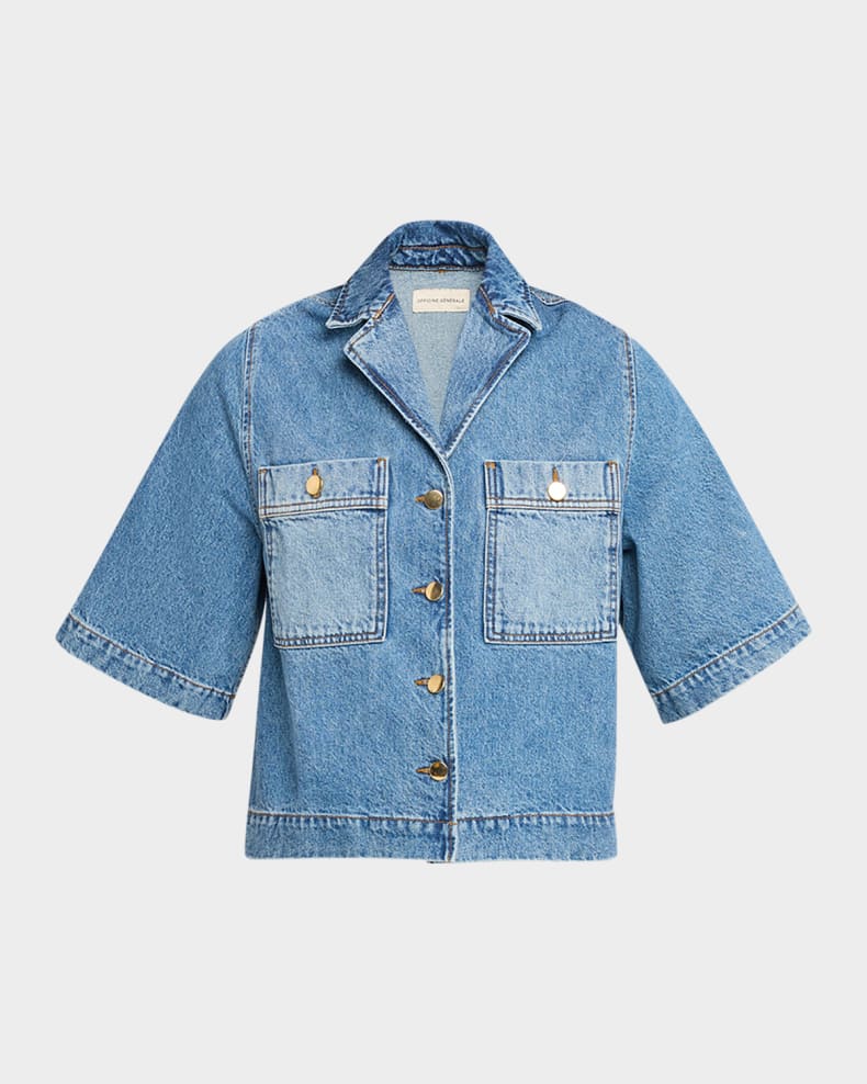 Wash Cotton Denim Shirt