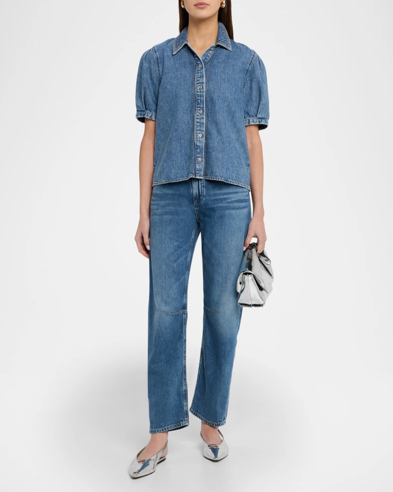 Taylor Ultra-Featherweight Denim Blouse