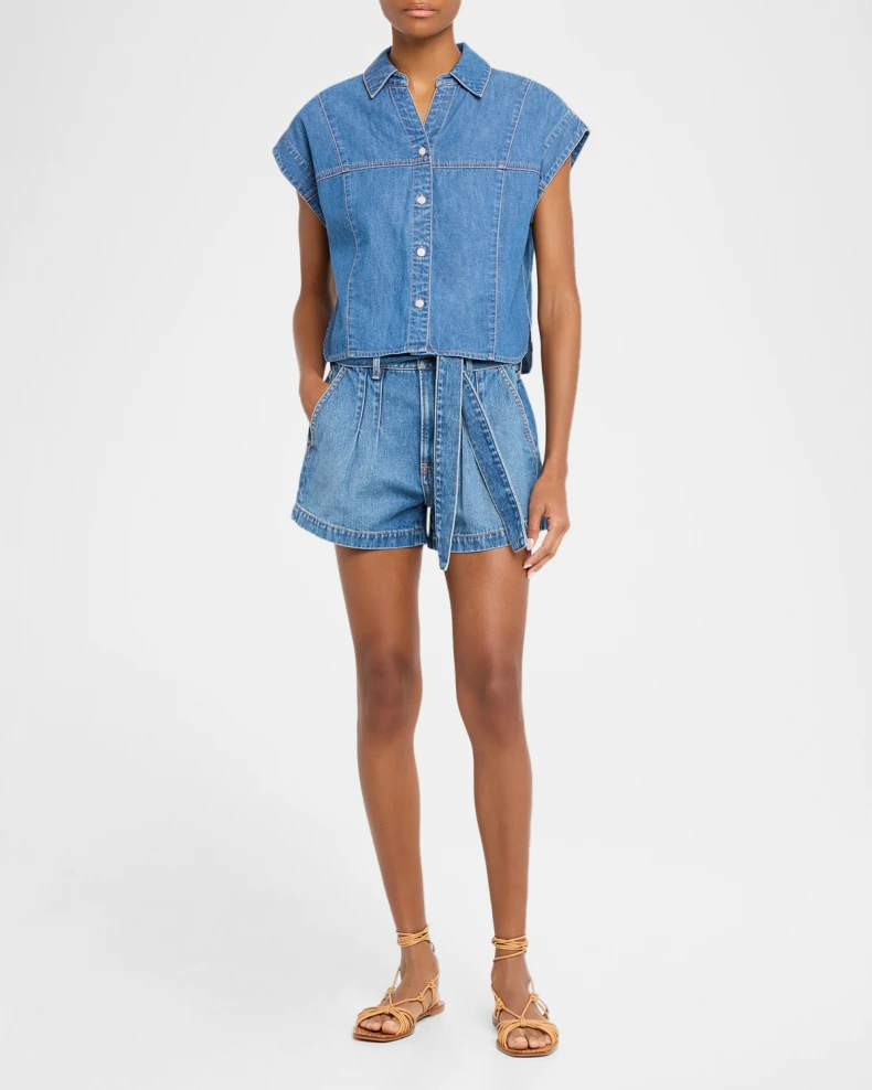 Nestor Denim Button-Down Shirt