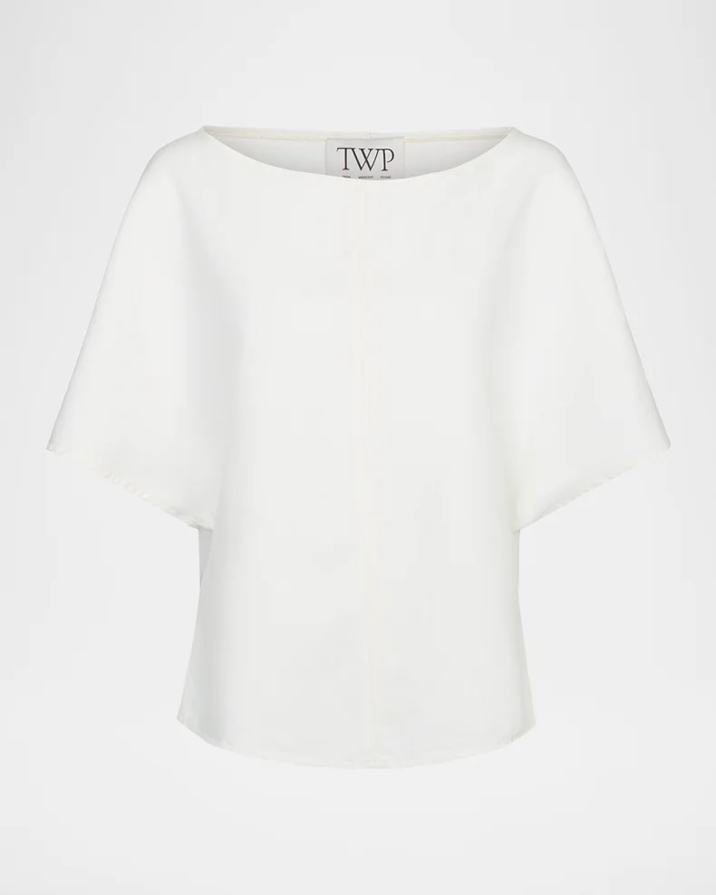 Simple T in Denim Shirting