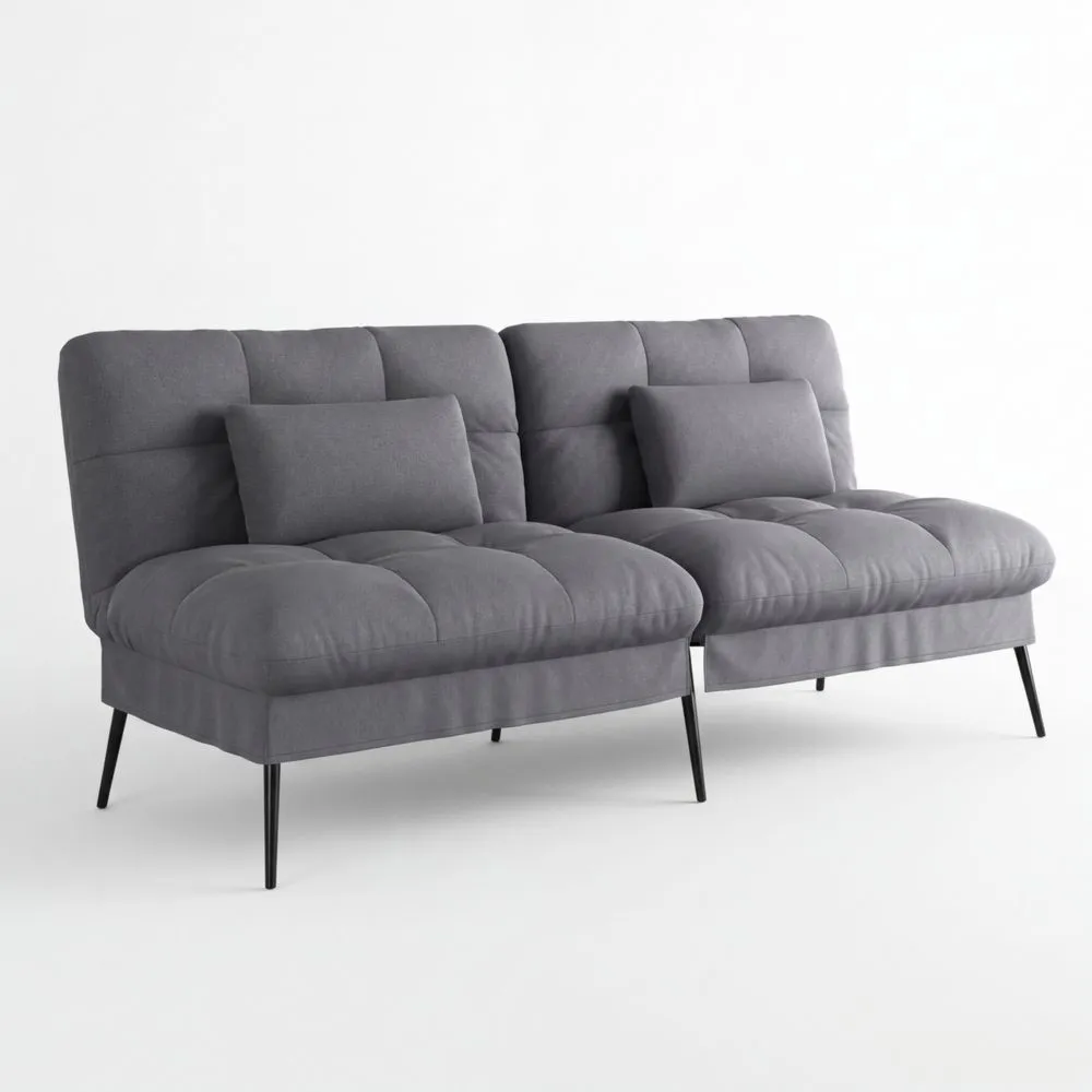 Multifunktionales Schlafsofa mit Verstellbarer Rückenlehne und Ausklappbarem Futon