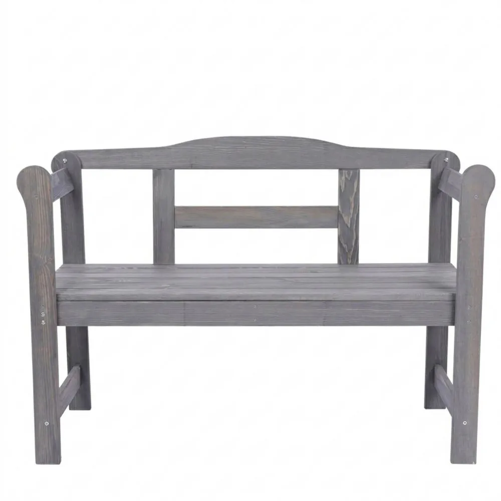 Wetterfeste Gartenbank aus FSC-Holz, 2-Sitzer, für draußen geeignet