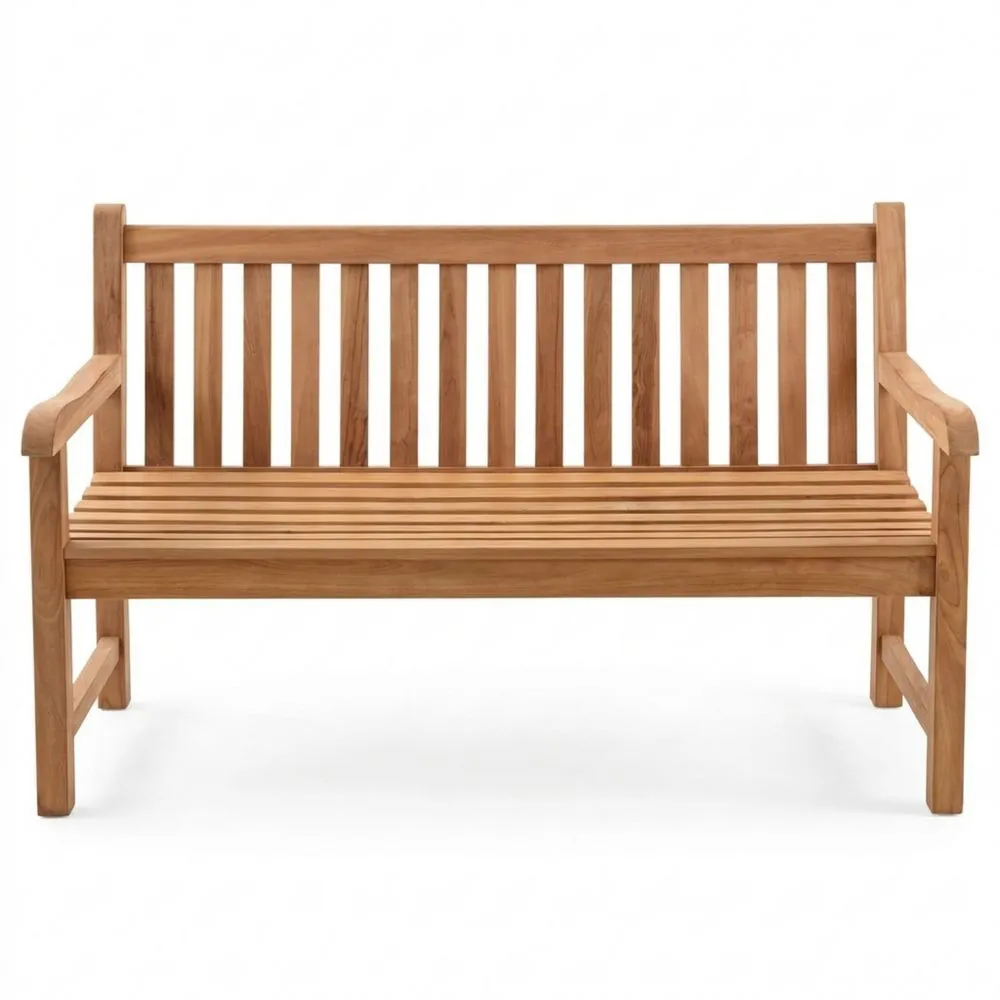 Outdoor Gartenbank aus Teakholz 150cm Natur