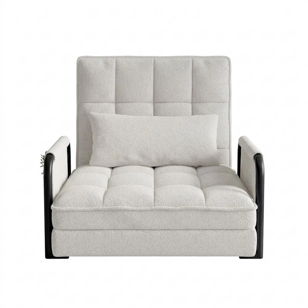 Verstellbares Schlafsofa mit Seitentasche und Schlaffunktion