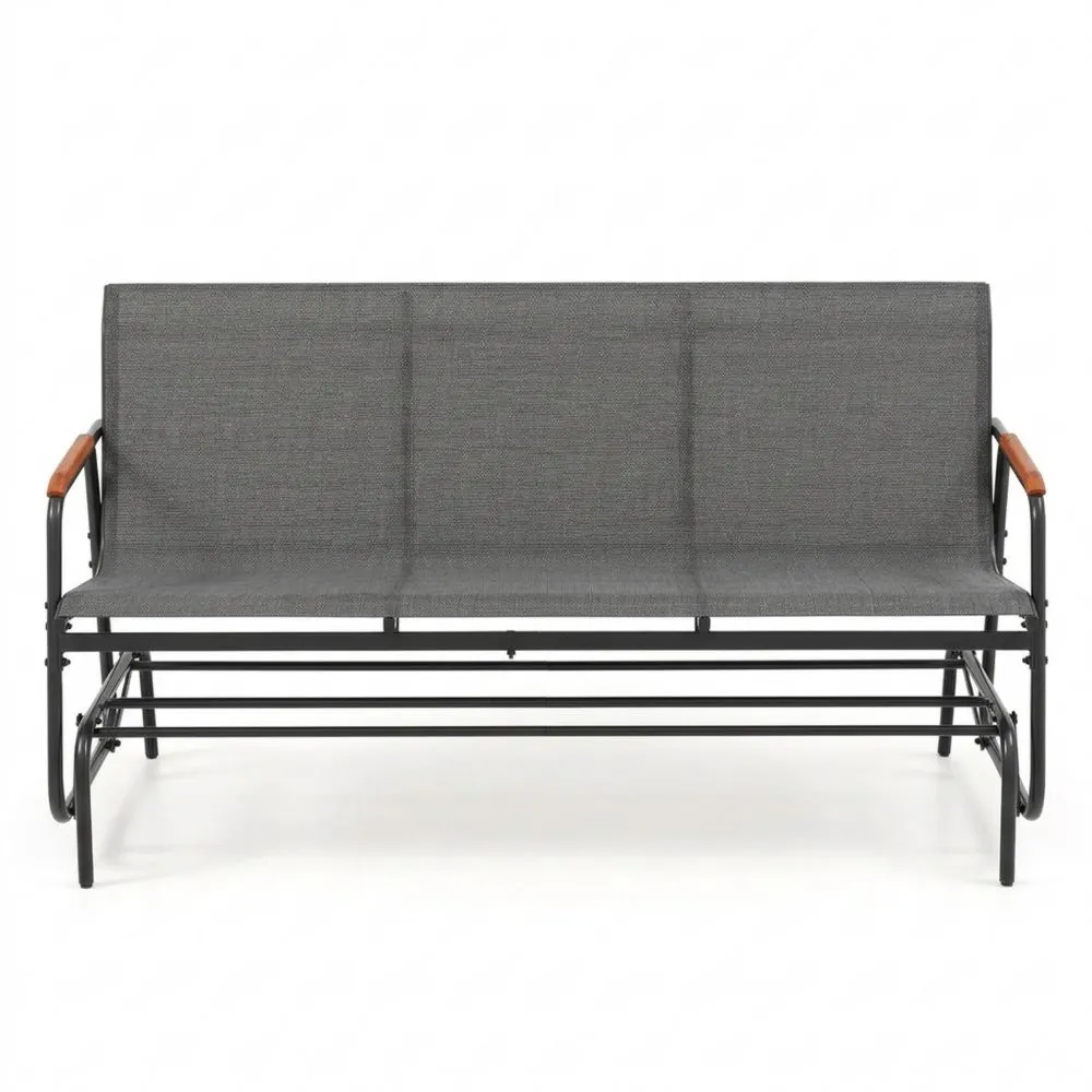 Robuste 3-Sitzer Garten-Schaukelbank mit Gleitbewegung