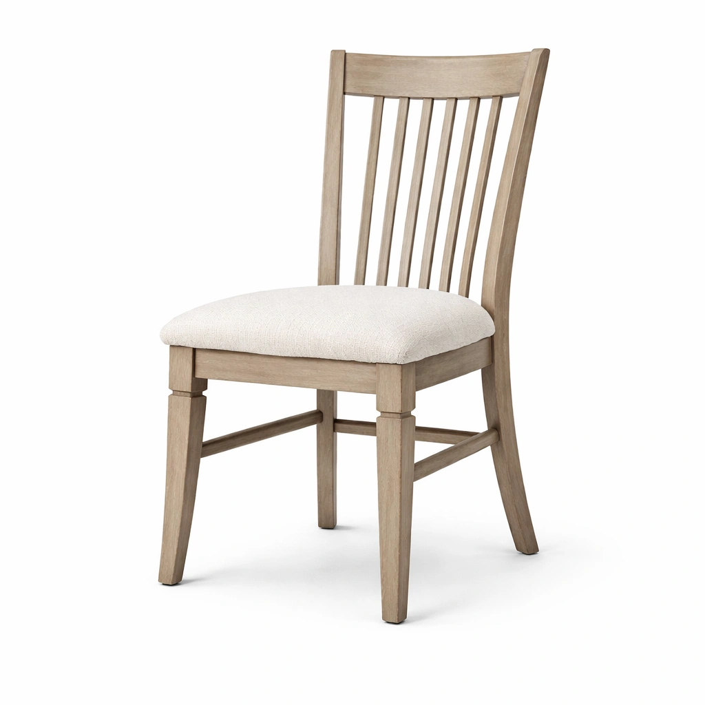 Sillas de comedor de madera con asiento de poliéster-roompira