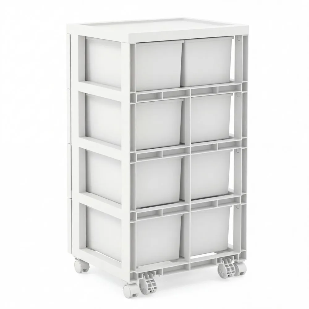 Mobiler Aufbewahrungsschrank mit Schubladen für verschiedene Räume