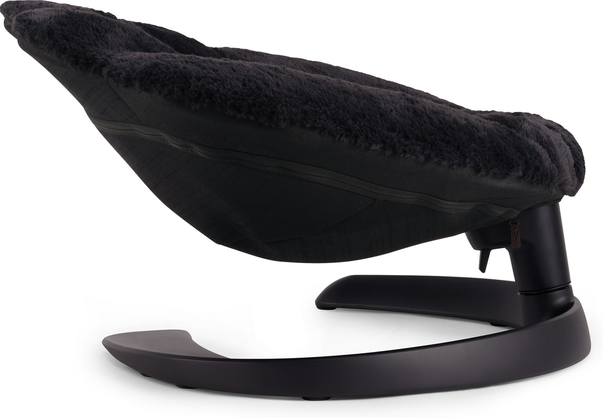 Shell-Shaped Rocking Pet Bed, Plush Elevated Cat Bed with Adjustable Metal Base