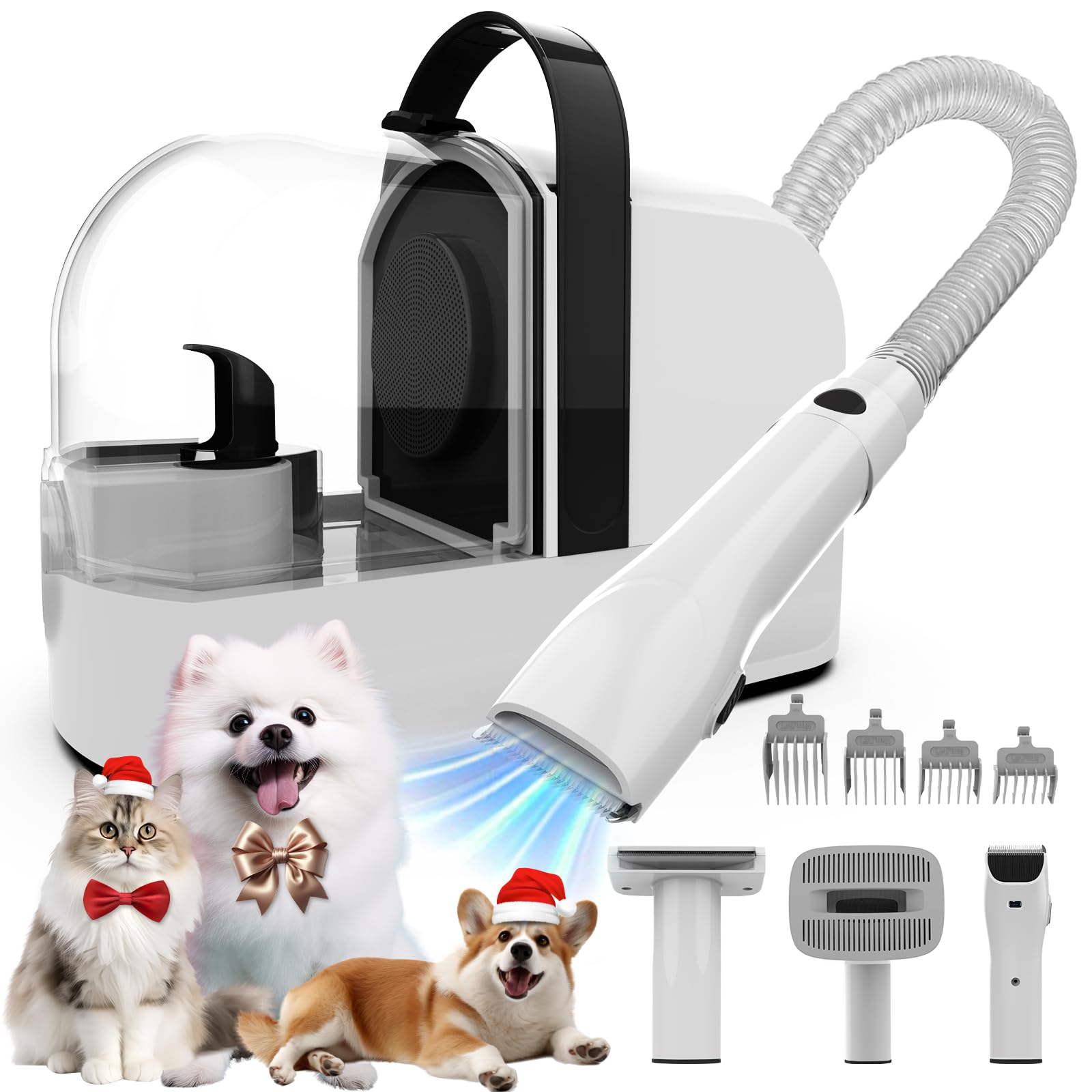 Pet Grooming Vacuum,  Grooming Kit with Pet Clipper