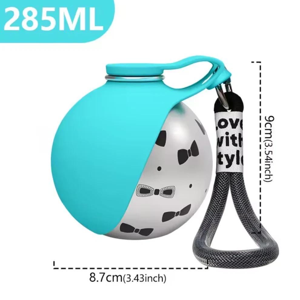 Dog Round Stainless Steel Water Bottle