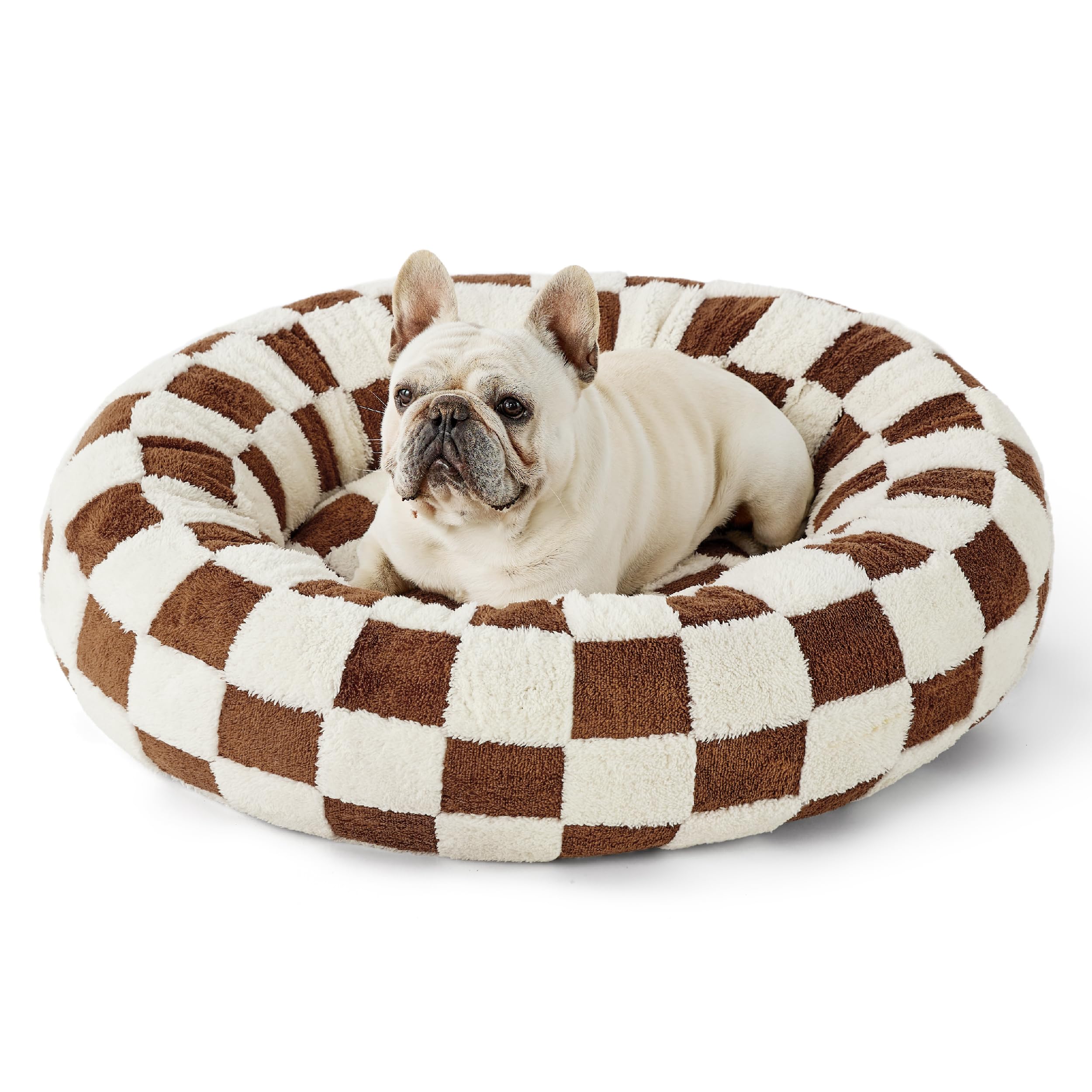  Soft Cozy Fluffy Calming Donut Bed