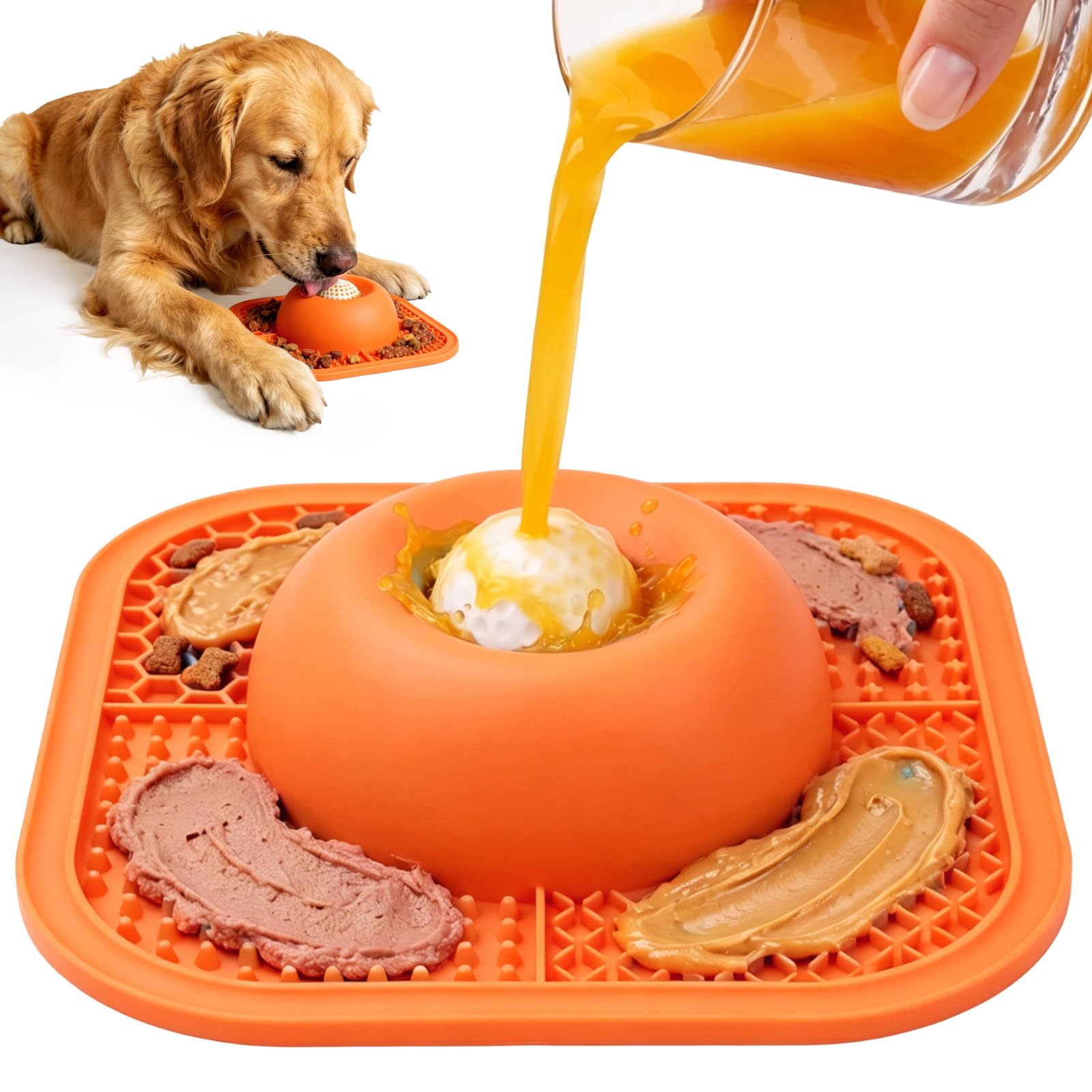 2 in 1 Slow Feeder Bowls & Lick Mat