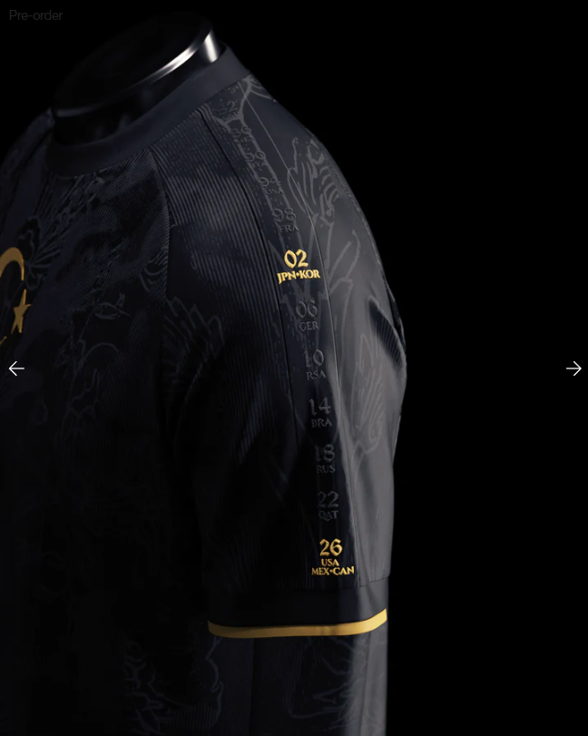 Turkey Heritage Jersey (2026WC Edition) - Black