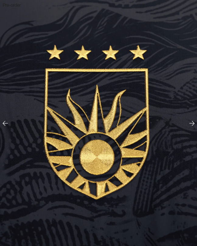 Uruguay Heritage Jersey (2026WC Edition) - Black
