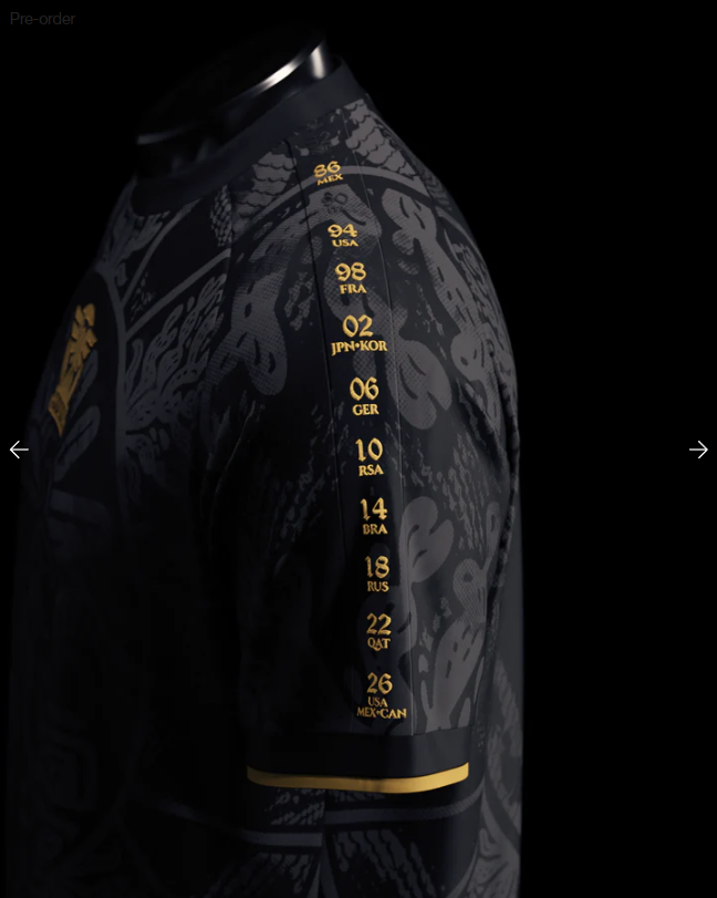 Mexico Heritage Jersey (2026WC Edition) - Black