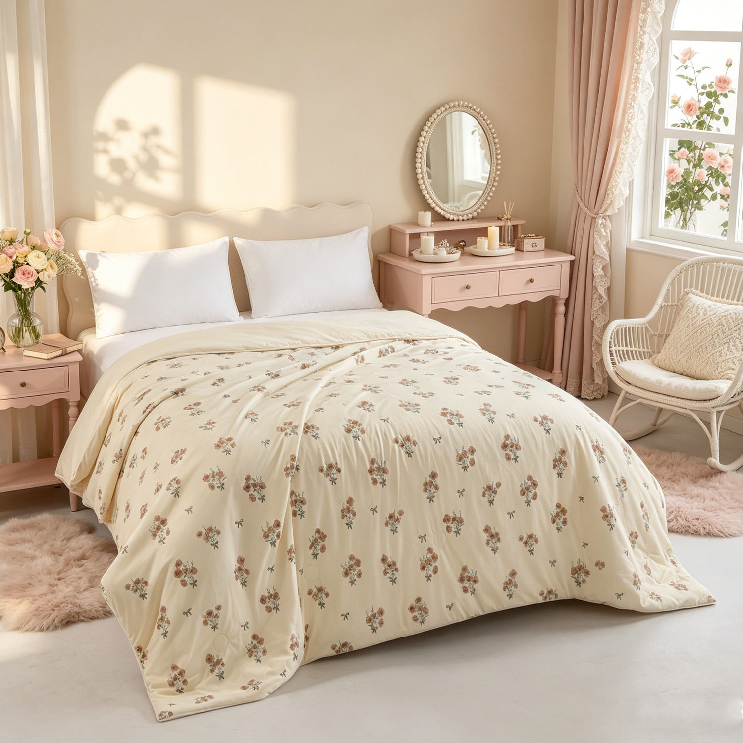 Custom OEM ODM Luxury Breathable Printed Cooling Quilt OEM ODM Luxury Microfiber Filling for Hotel Home Summer Use