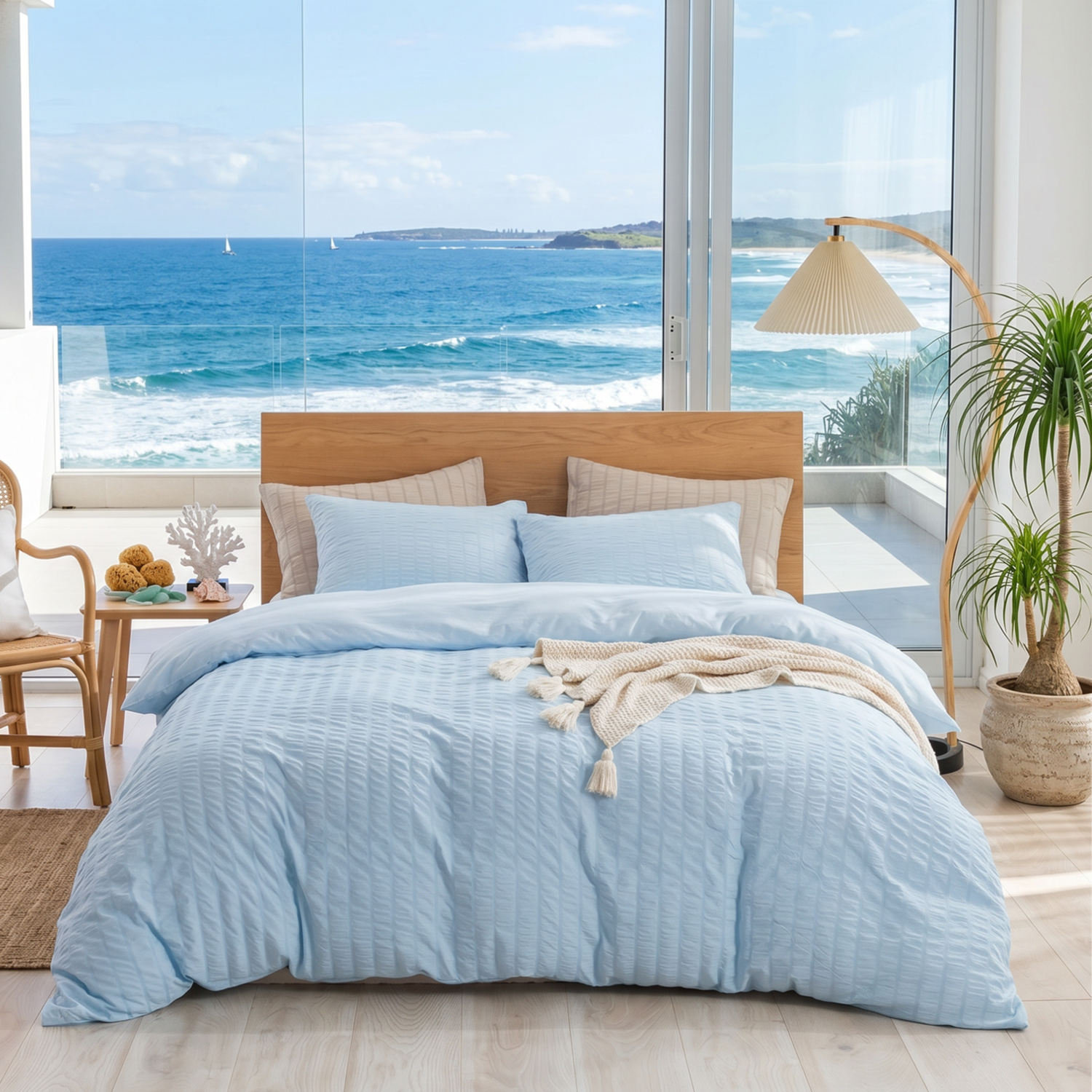 OEM ODM Wholesale All Season Breathable Polyester Bedding Set Solid Color Modern Design for Home Daily Rest