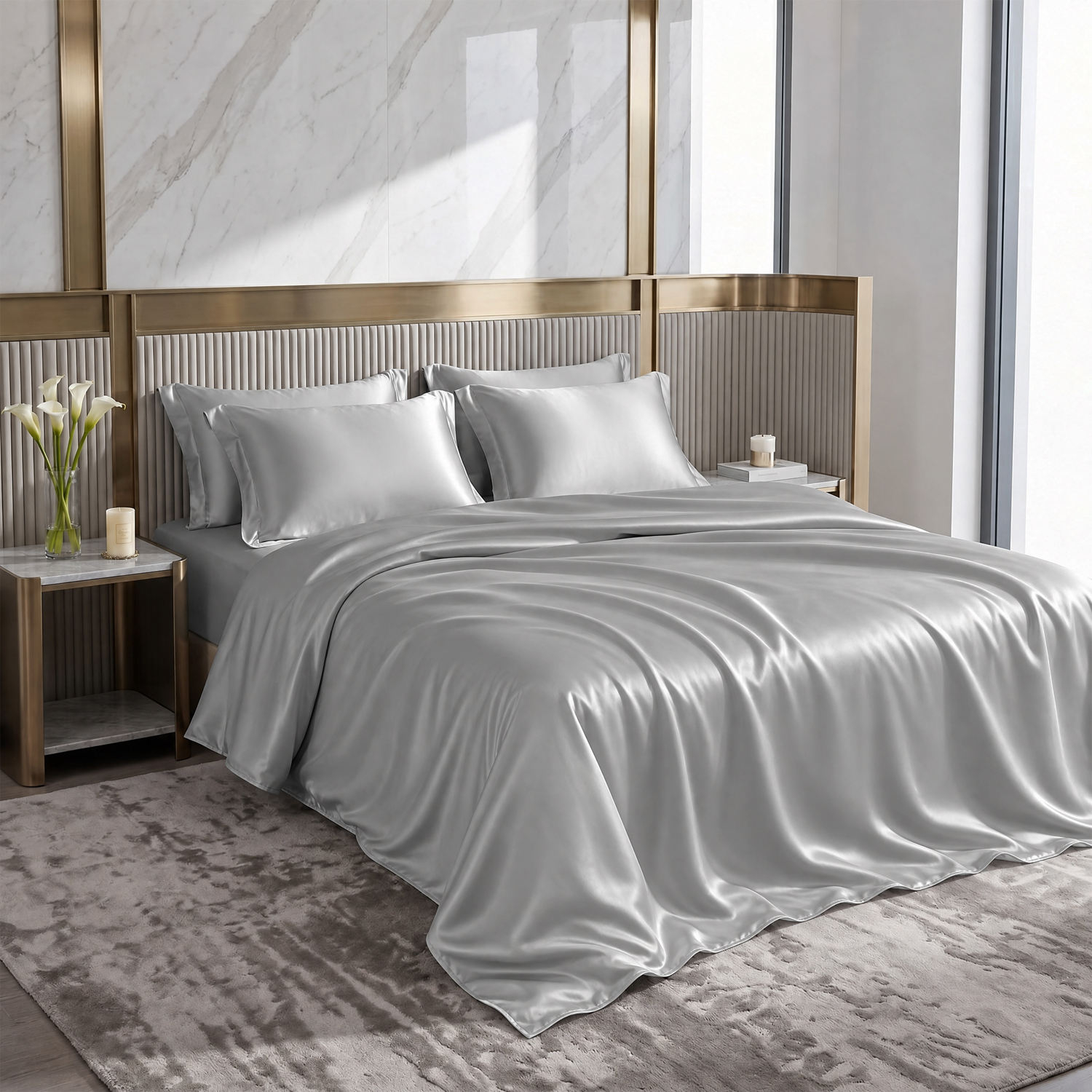 New Arrive Custom OEM ODM Silky Soft Rayon Derived From Bamboo Fiber Cooling Sheet Set for Home Hotel Summer Bedding Wholesale