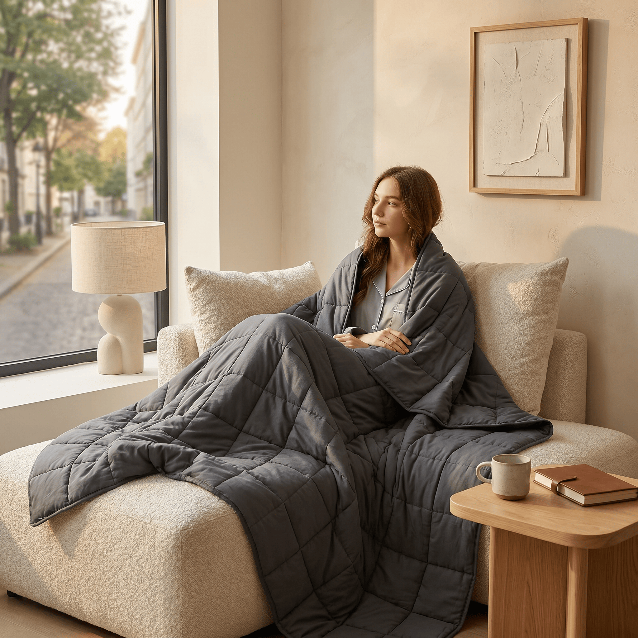 OEM ODM Custom Weighted Blanket 15lbs 150x200cm Microfiber Sensory Blanket for Bulk Order Heavy Blanket for Adult and Kids
