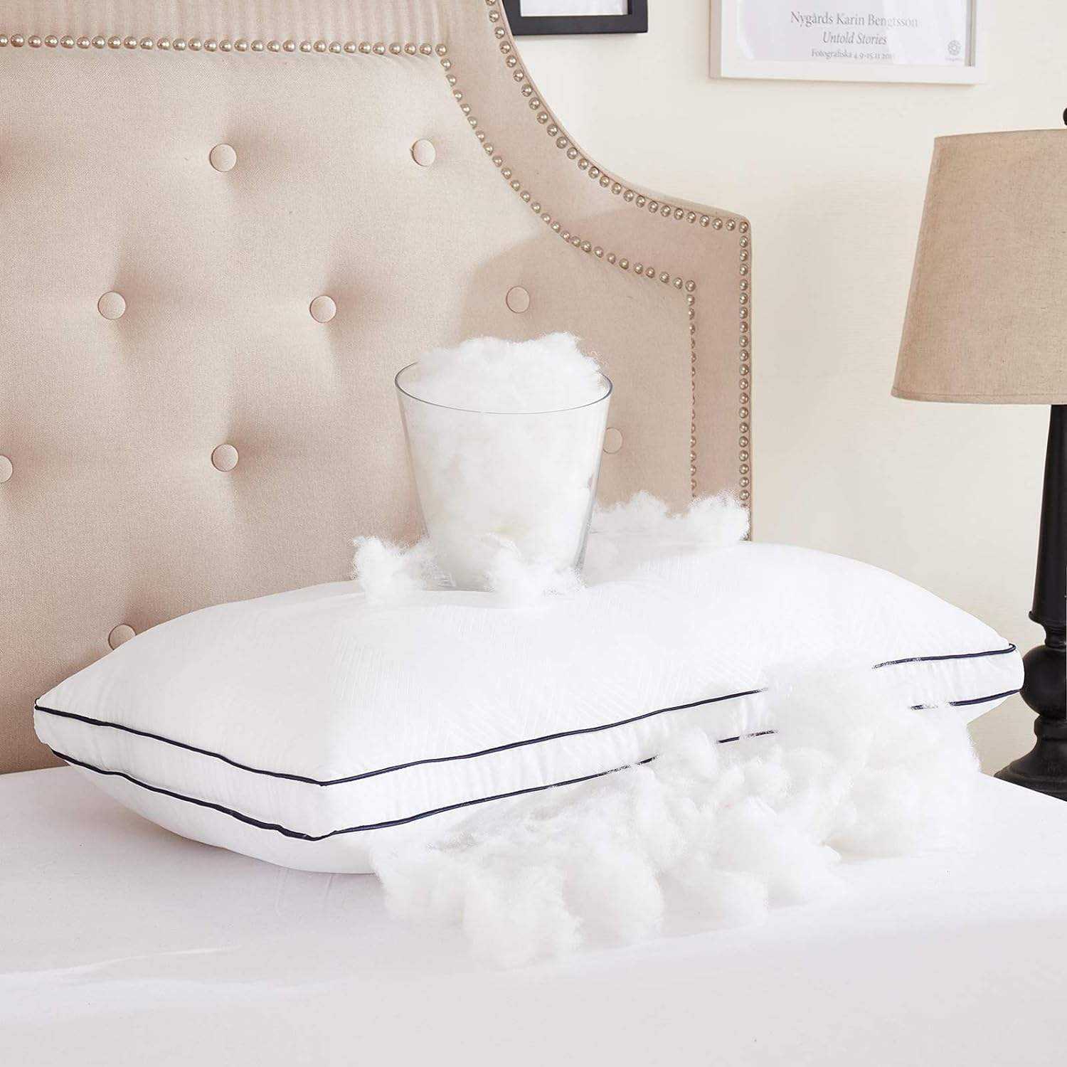 OEM ODM Custom Service in Stock Cooling Bed Pillows White Hotel Quality Soft Sleeping Pillows Support Bulk Wholesale