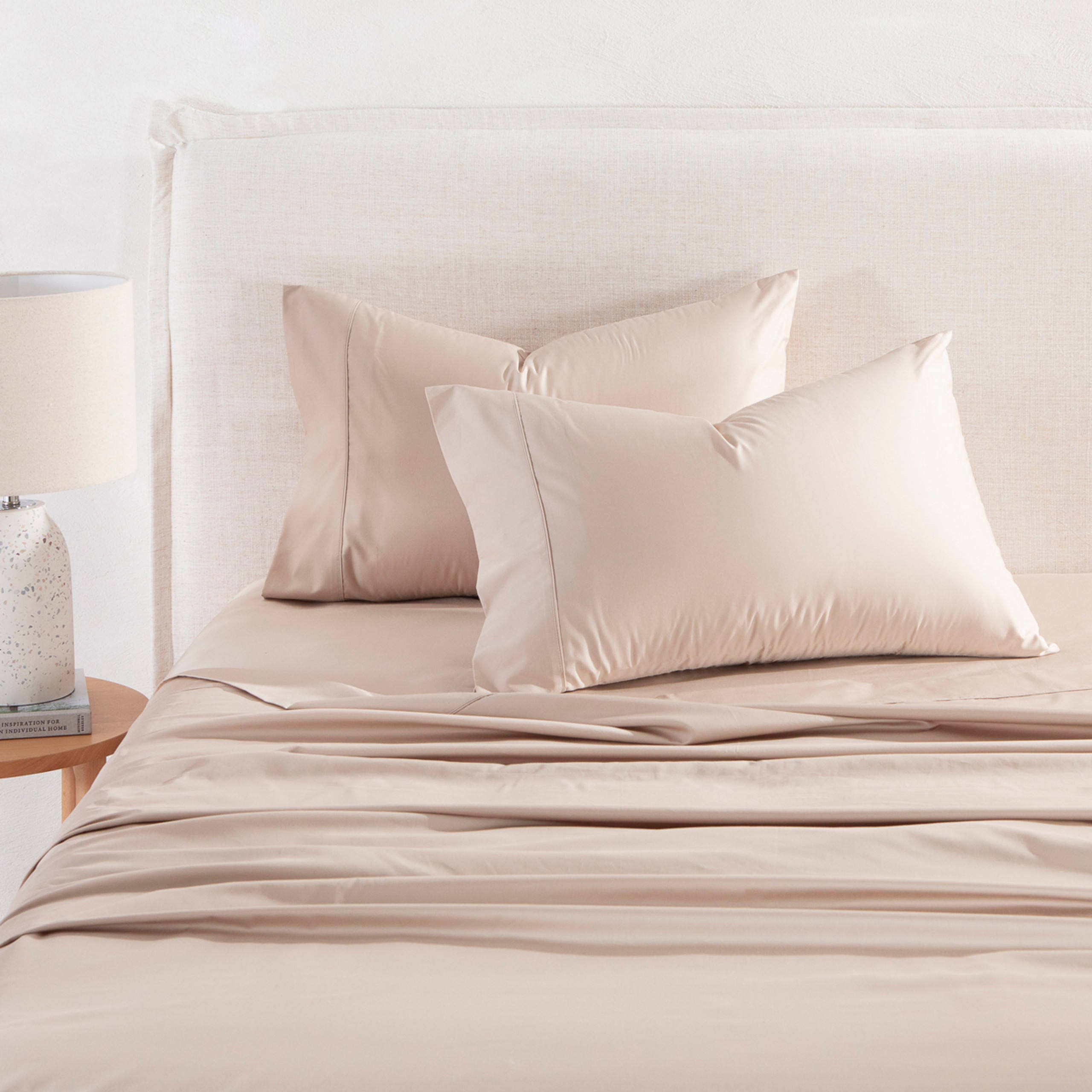 Luxury Cotton Sateen Sheet Set OEM ODM 300TC Egyptian Cotton Sateen Sheet Set 4pc Solid Color for Hotel Wedding Home