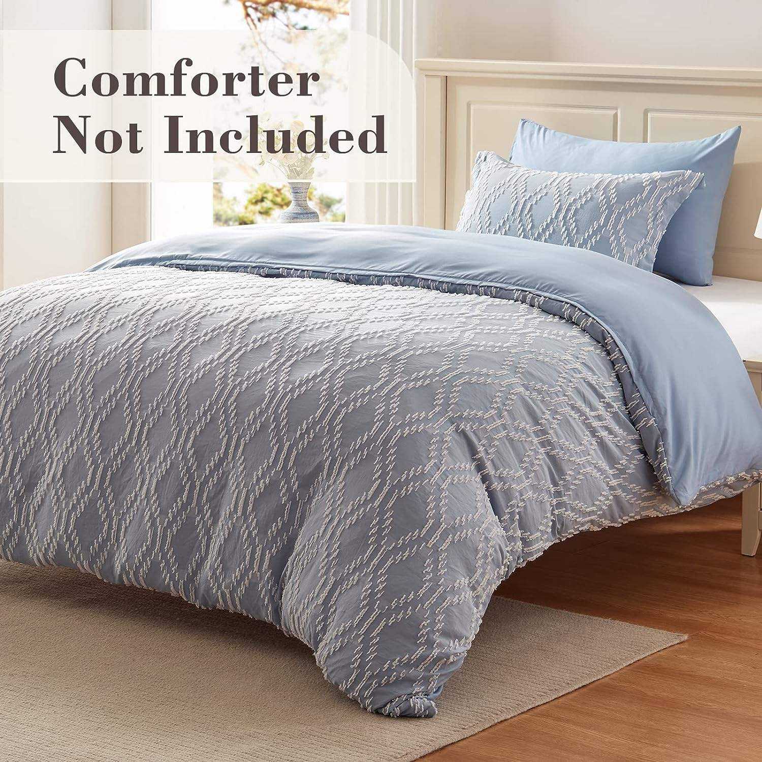 Wholesale Twin Size 2 Pieces Microfiber Tufted Boho Bedding Set All Seasons Duvet Cover
