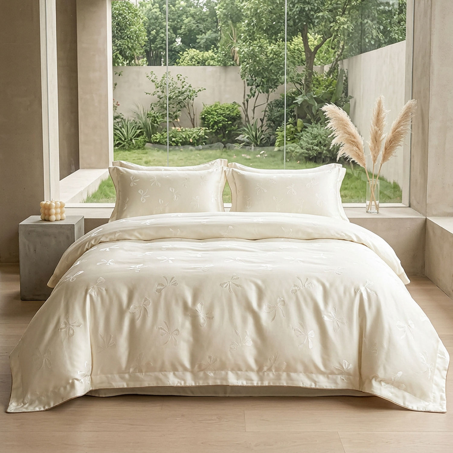 New Arrive Spring Summer New High Quality Embroidery Bedding Set Four Piece Fashion Bed Linen For Home Bedroom OEM ODM