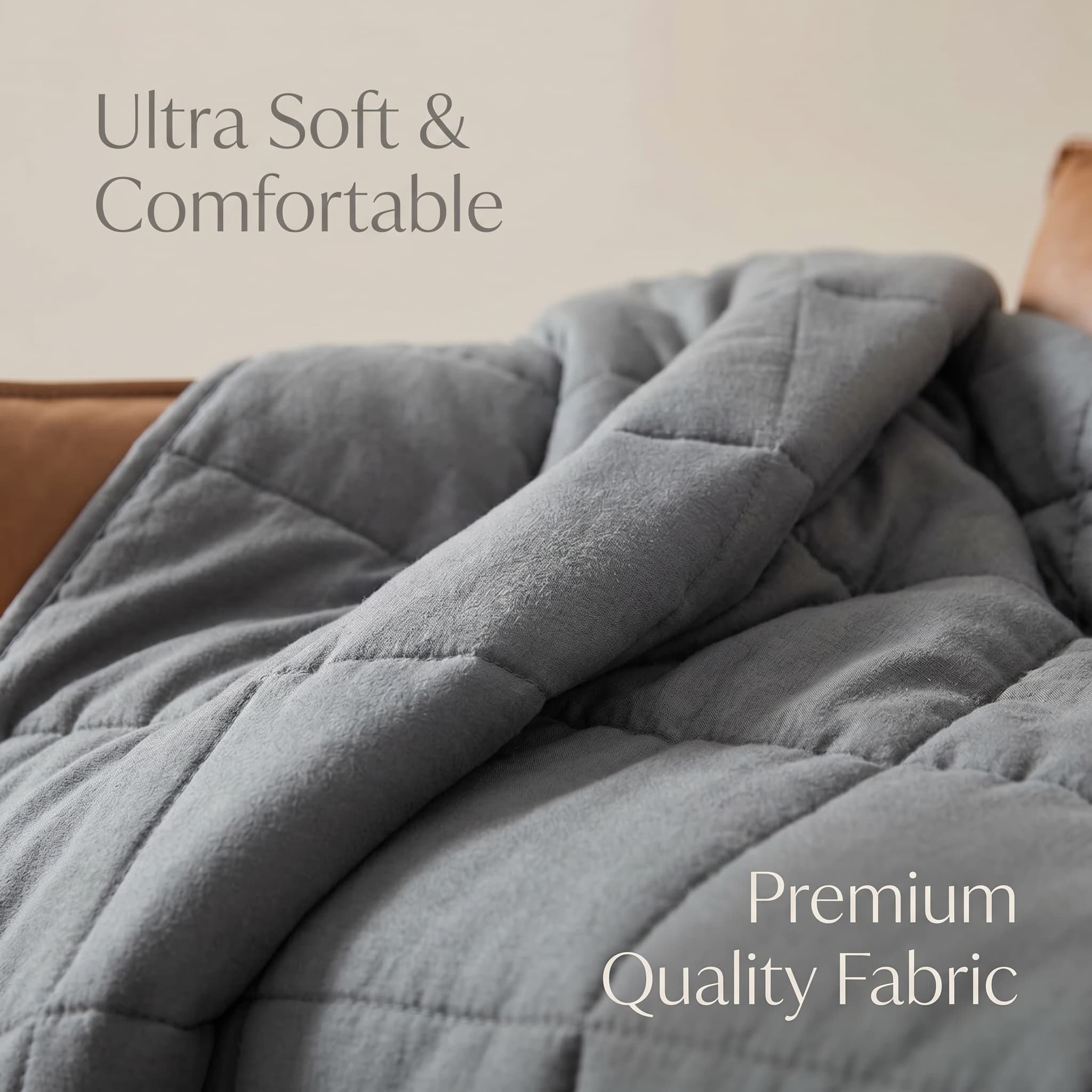 OEM ODM Custom Weighted Blanket 15lbs 150x200cm Microfiber Sensory Blanket for Bulk Order Heavy Blanket for Adult and Kids