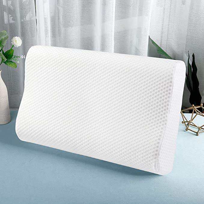 Custom Logo Orthopedic Memory Foam Pillow Breathable Cotton Fabric Neck Support Pillow for Side Back Sleepers
