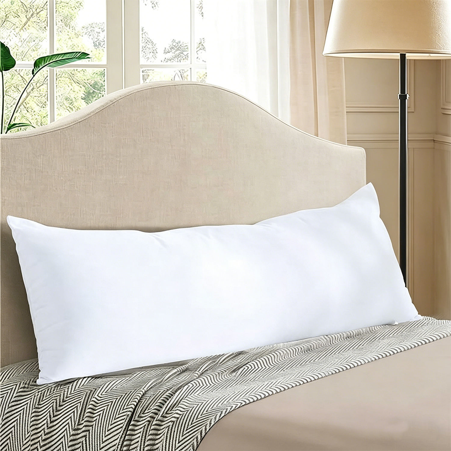 New Arrive 21x54 Inch Microfiber Body Pillow Insert Ultra Soft Pregnancy Pillow for Full Body Sleeping Support OEM ODM