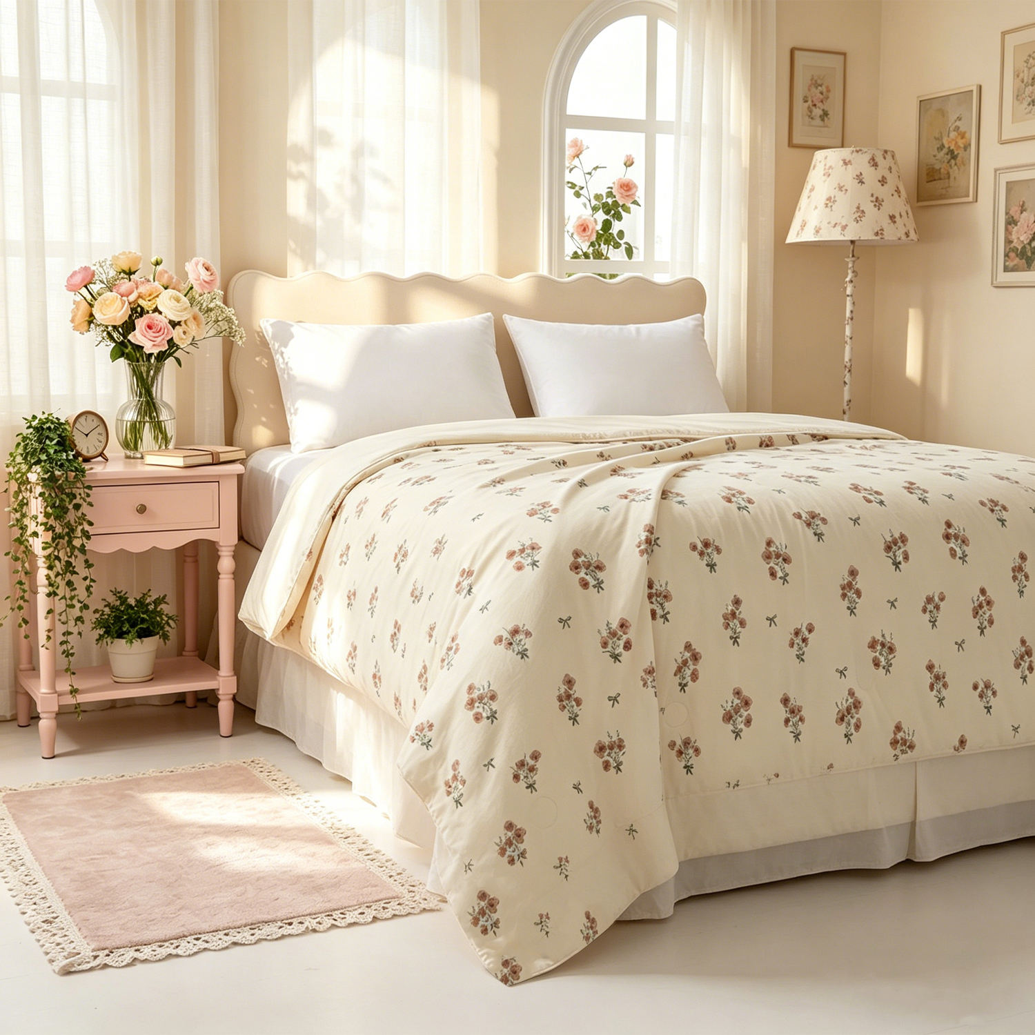 Custom OEM ODM Luxury Breathable Printed Cooling Quilt OEM ODM Luxury Microfiber Filling for Hotel Home Summer Use